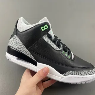 Zapatillas de baloncesto Air Jordan 3 negro cemento verde