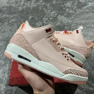 Air Jordan 3 浅粉色大象印花篮球鞋