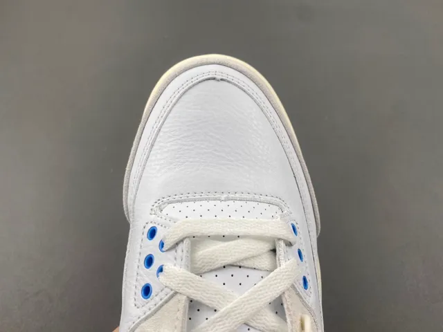Air Jordan 3 সাদা হালকা ধূসর নীল বাস্কেটবল জুতো 5