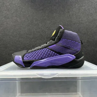 Air Jordan 34 কালো বেগুনি হাই-টপ নিট আপার বাস্কেটবল জুতো