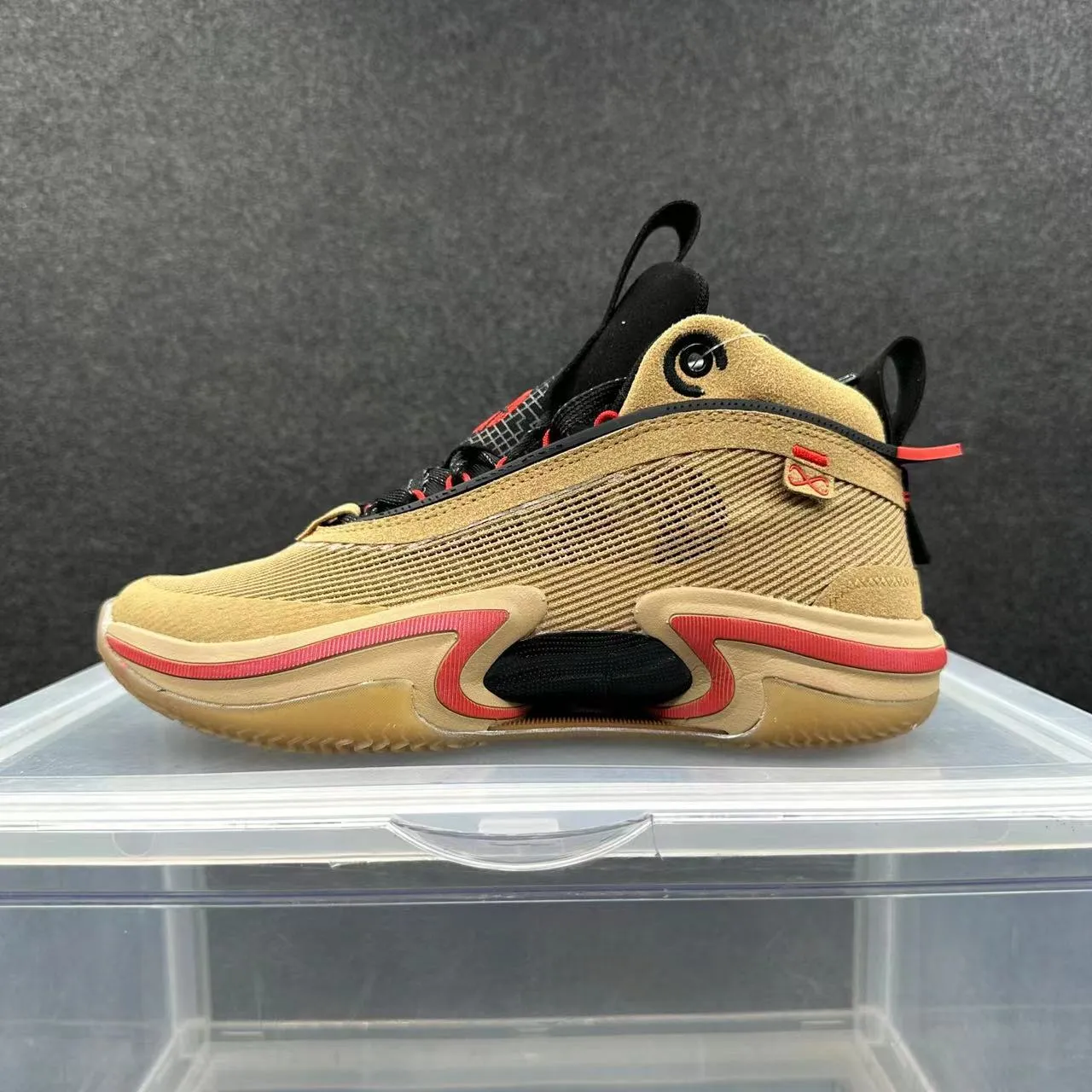 Air Jordan 34 棕褐红黑篮球鞋 2