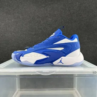 Air Jordan 37 নীল-সাদা স্কাল্পটেড লেয়ার্ড আপার বাস্কেটবল জুতো