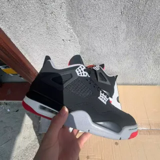 Zapatillas de baloncesto Air Jordan 4 negro gris cemento