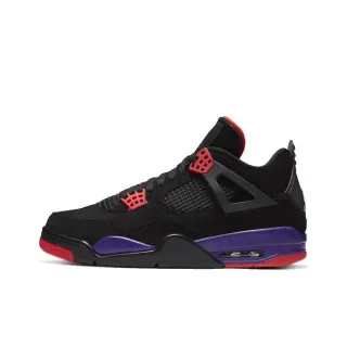 Air Jordan 4 काले लाल बैंगनी बास्केटबॉल जूते