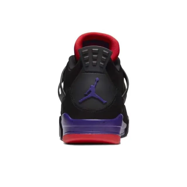 Air Jordan 4 काले लाल बैंगनी बास्केटबॉल जूते 3