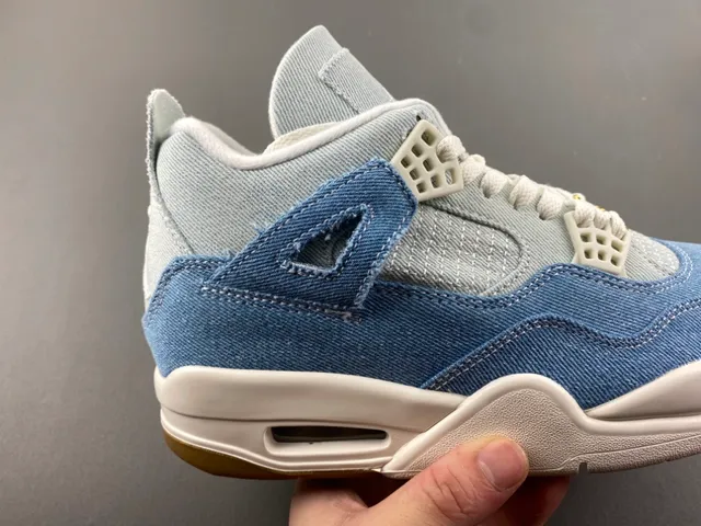 Air Jordan 4 Denim Blue White Gum أحذية كرة السلة 3
