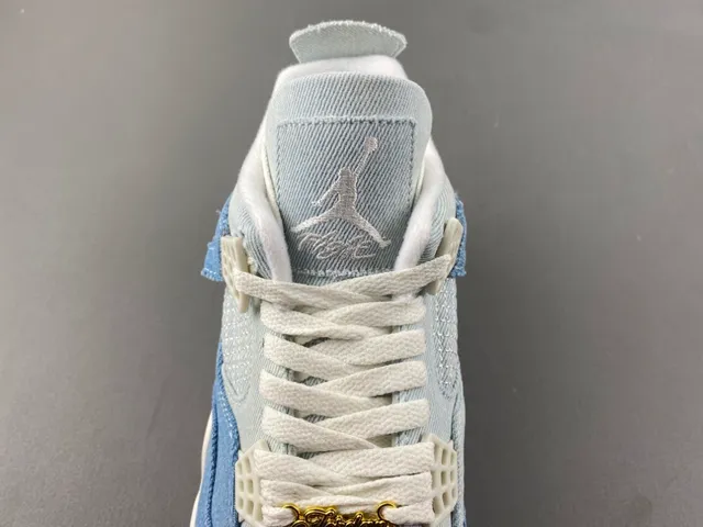 Air Jordan 4 Denim Blue White Gum أحذية كرة السلة 6