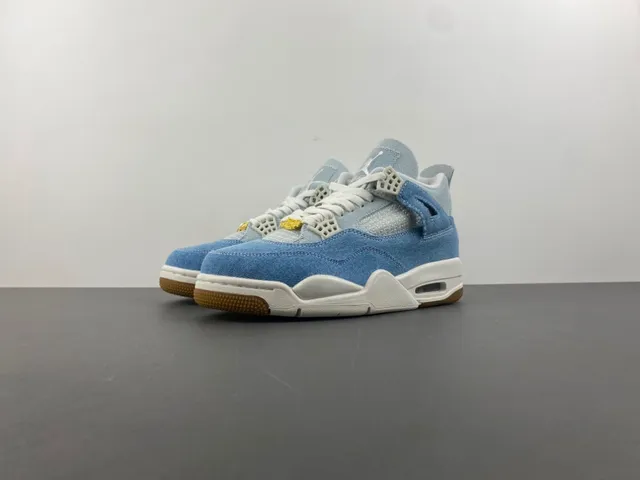 Air Jordan 4 Denim Blue White Gum أحذية كرة السلة 10