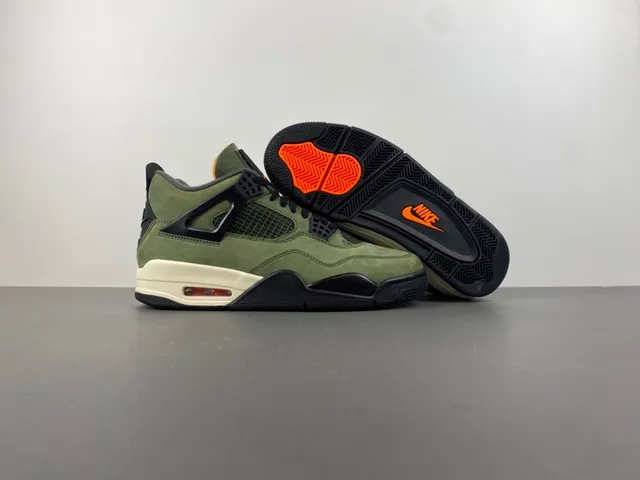 Air Jordan 4 橄榄绿麂皮高帮篮球鞋 12