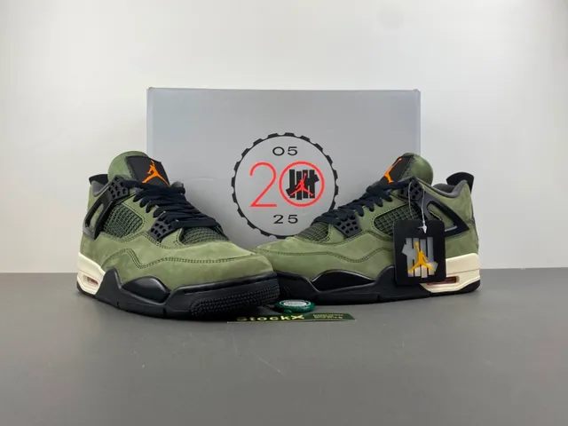 Air Jordan 4 橄榄绿麂皮高帮篮球鞋 13