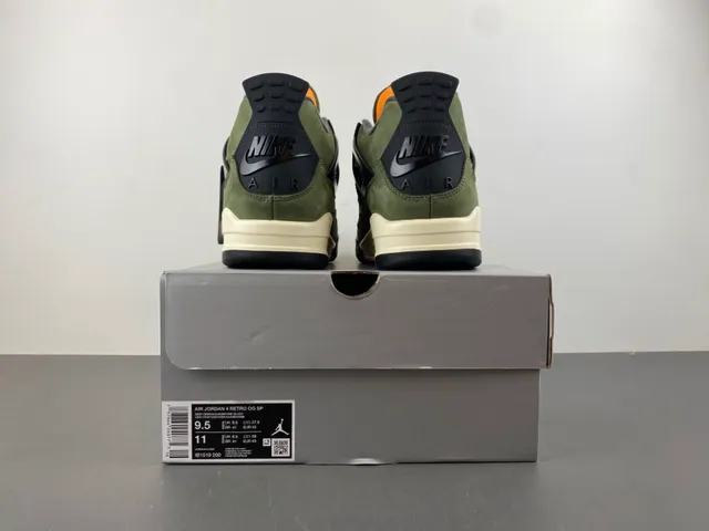 Air Jordan 4 橄榄绿麂皮高帮篮球鞋 17