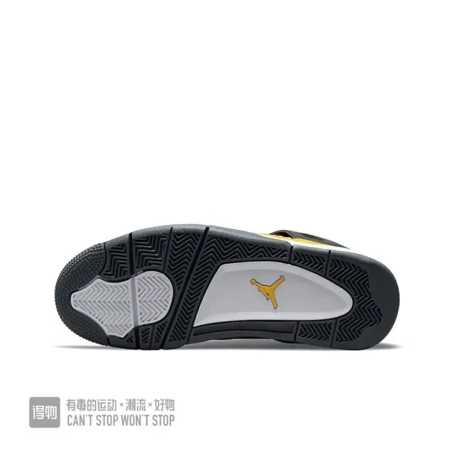 Air Jordan 4 Amarillo Negro Blanco Zapatillas de Baloncesto 2
