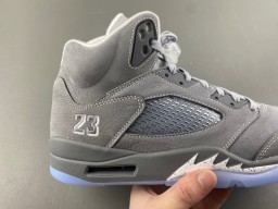 Air Jordan 5 Chaussures de Basketball Gris et Bleu clair 2