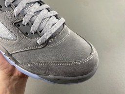 Air Jordan 5 Chaussures de Basketball Gris et Bleu clair 3