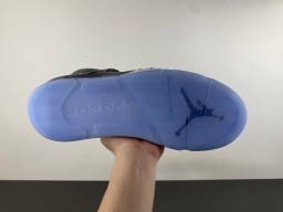 Air Jordan 5 Chaussures de Basketball Gris et Bleu clair 9