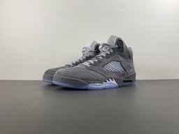 Air Jordan 5 Chaussures de Basketball Gris et Bleu clair 10
