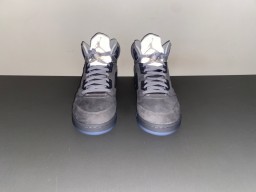 Air Jordan 5 Chaussures de Basketball Gris et Bleu clair 12