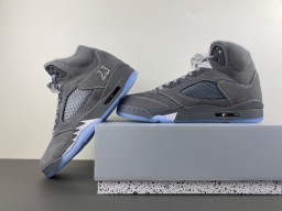 Air Jordan 5 Chaussures de Basketball Gris et Bleu clair 15