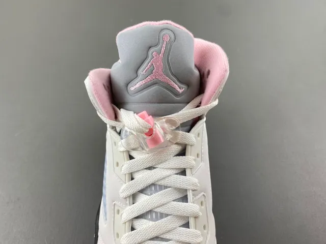Air Jordan 5 Off-White zapatillas de baloncesto rosas y azules 6