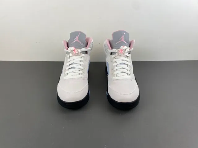 Air Jordan 5 Off-White zapatillas de baloncesto rosas y azules 11