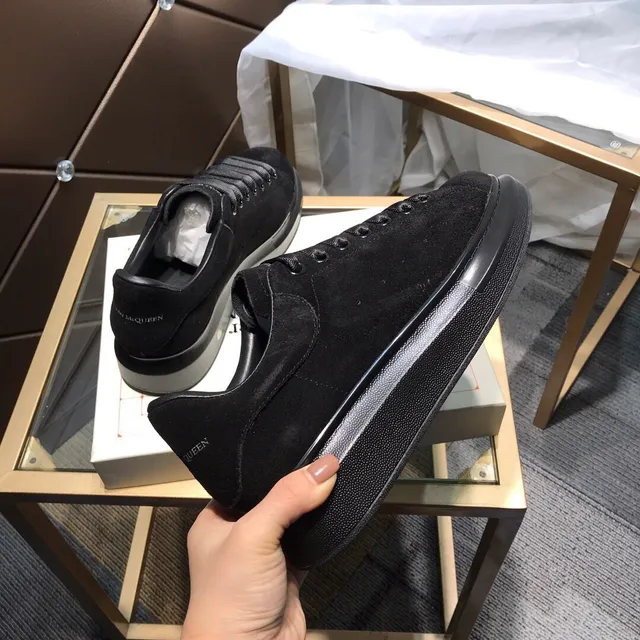 Alexander McQueen Oversized Sneaker Black Suede Lifestyle Sneakers 5