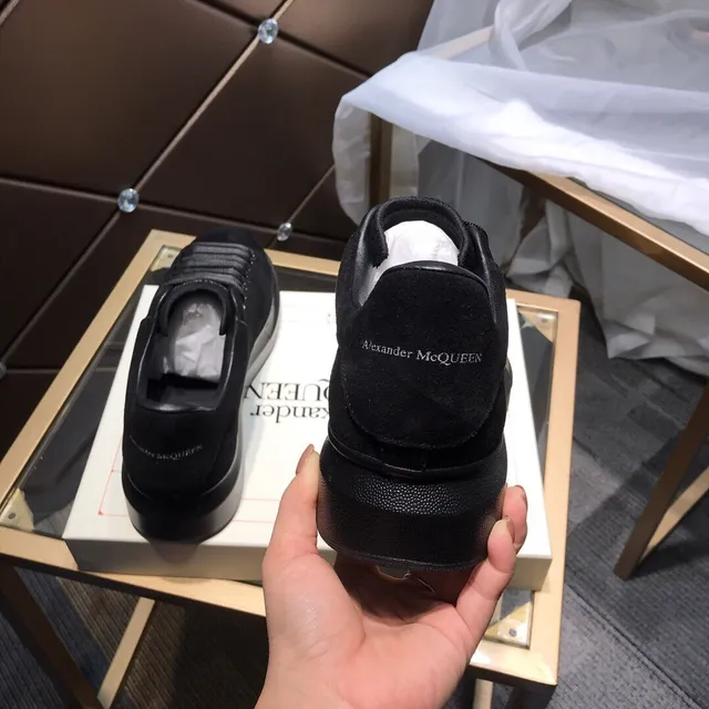 Alexander McQueen Oversized Sneaker Black Suede Lifestyle Sneakers 6