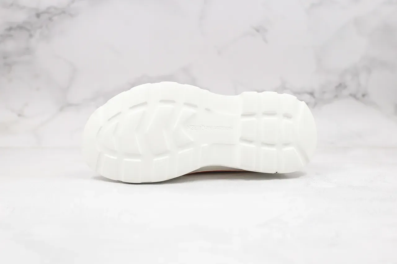 Alexander McQueen Oversized Sneaker Red Canvas Chunky Sneakers 9
