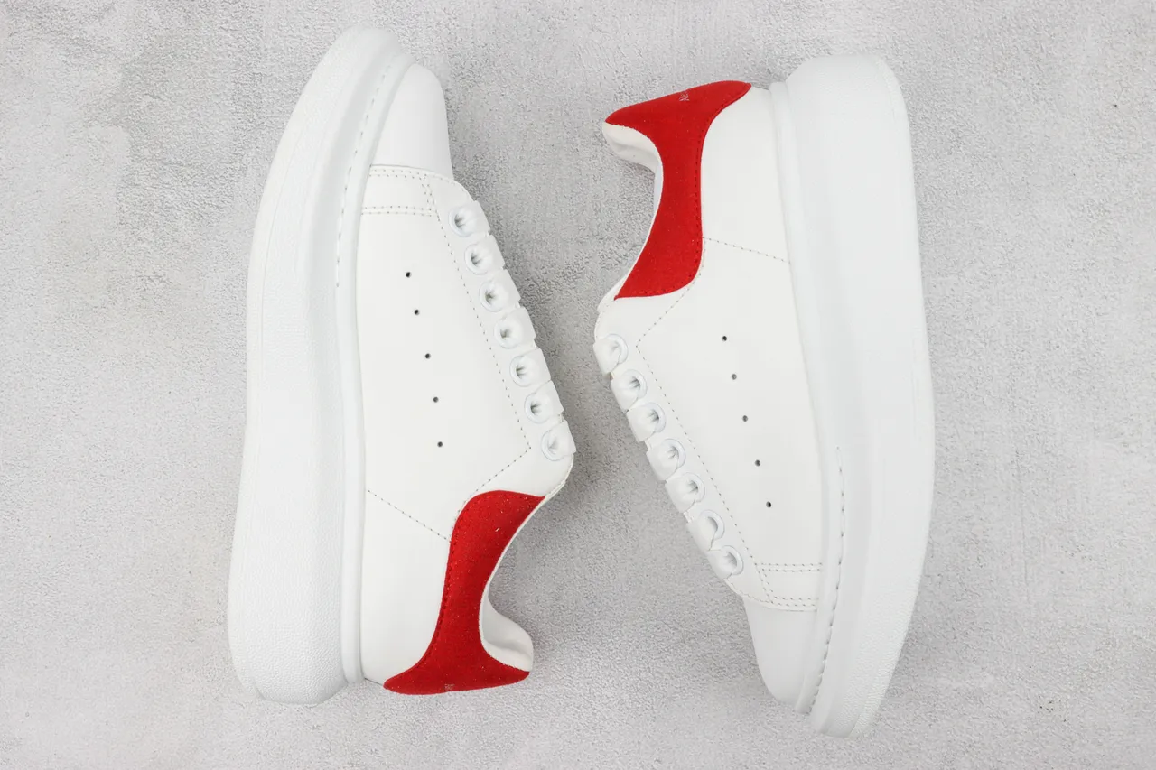Alexander McQueen Oversized Sneaker White and Red Lifestyle Sneakers 2