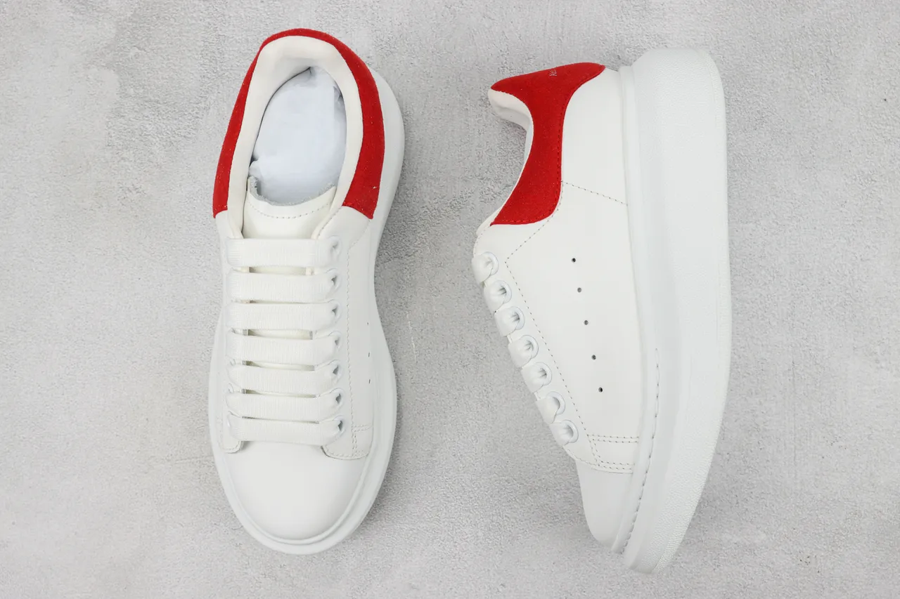 Alexander McQueen Oversized Sneaker White and Red Lifestyle Sneakers 3