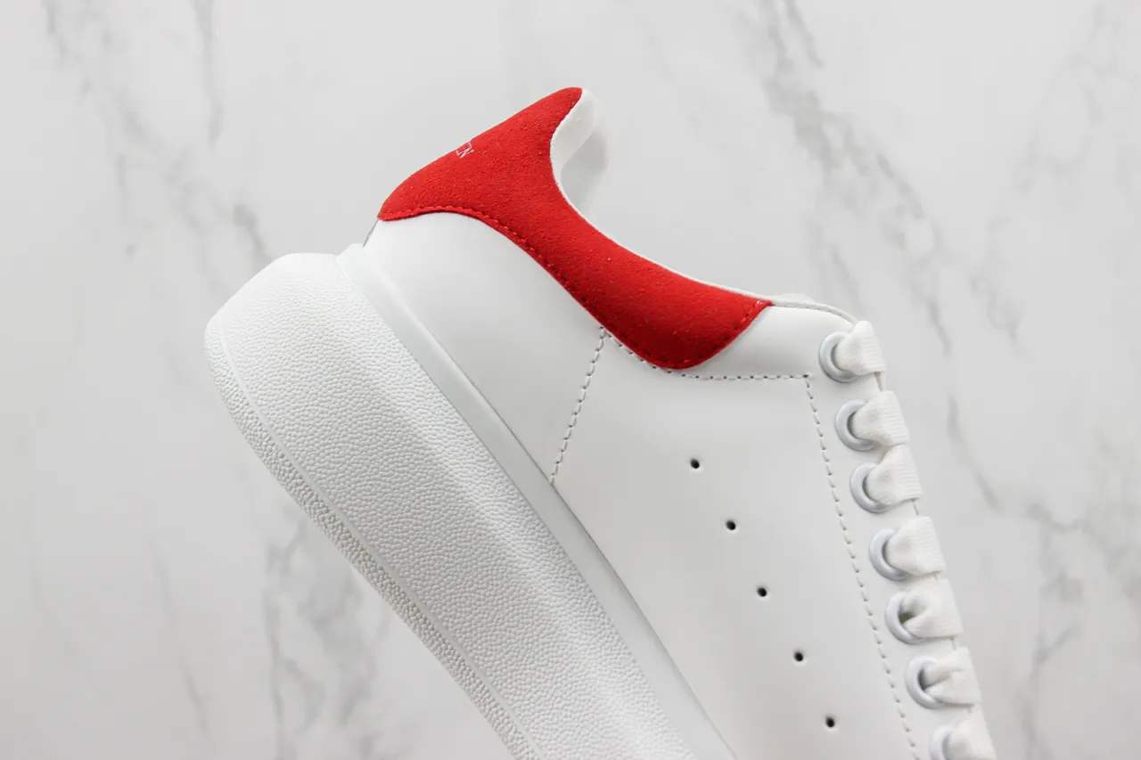 Alexander McQueen Oversized Sneaker White and Red Lifestyle Sneakers 5