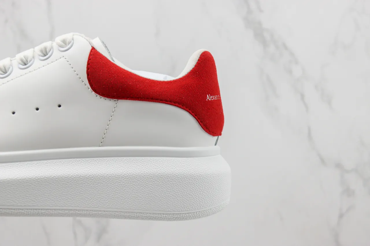 Alexander McQueen Oversized Sneaker White and Red Lifestyle Sneakers 7