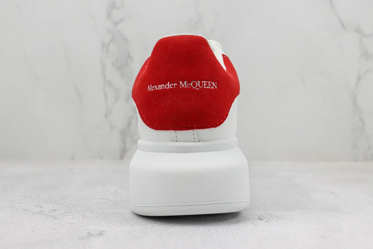 Alexander McQueen Oversized Sneaker White and Red Lifestyle Sneakers 9