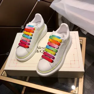 Alexander McQueen Oversized Sneaker White Multicolor Platform Leather Lifestyle Sneakers