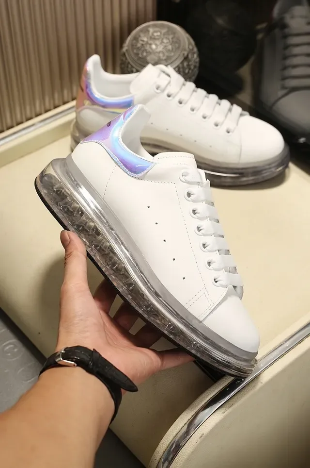 Alexander McQueen Oversized Sneaker White Multicolor Silhouette Smooth Leather Upper Lifestyle Sneakers 6
