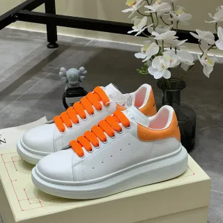 Alexander McQueen Oversized Sneaker White Orange Glitter Lifestyle Sneakers