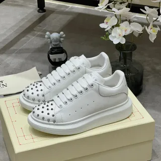 Alexander McQueen Oversized Sneaker White Studded Toe Lifestyle Sneakers