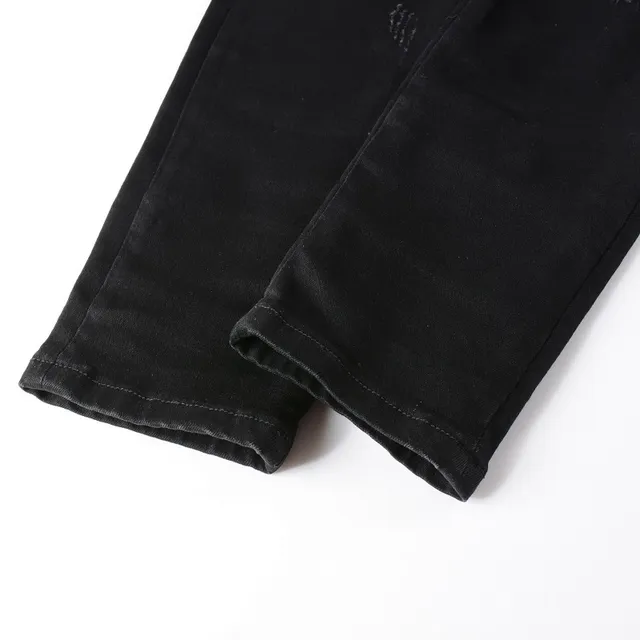 Amiri Negro Beige Desgastado Slim-Fit Jeans 5