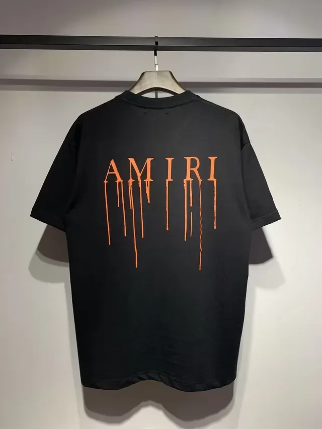تيشيرت جرافيك Amiri بشعار متقطر 9