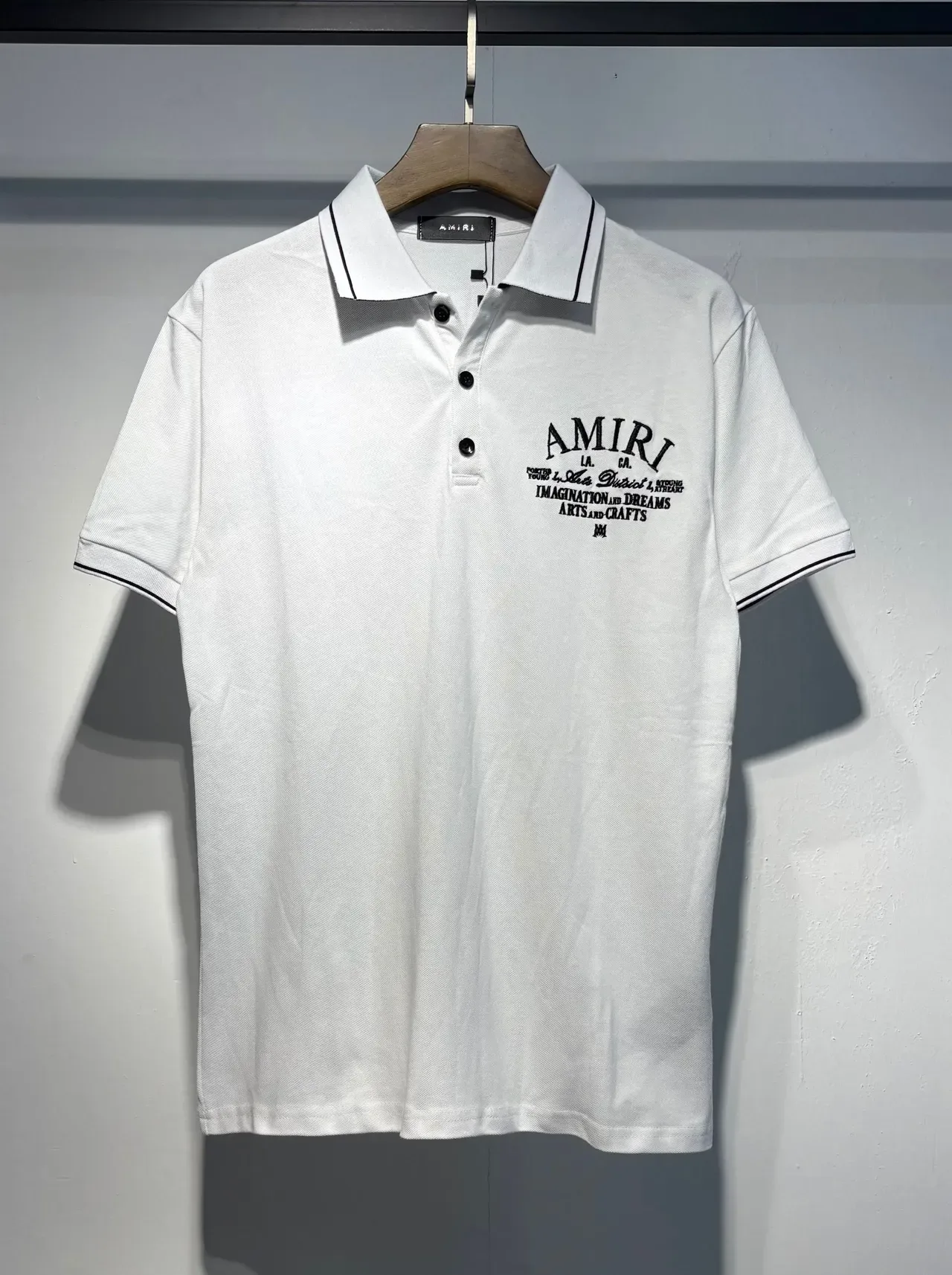 Amiri Chemise Polo avec Graphique Brodé 4