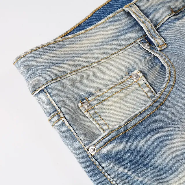 Amiri Logo Print Distressed Skinny Jeans 17