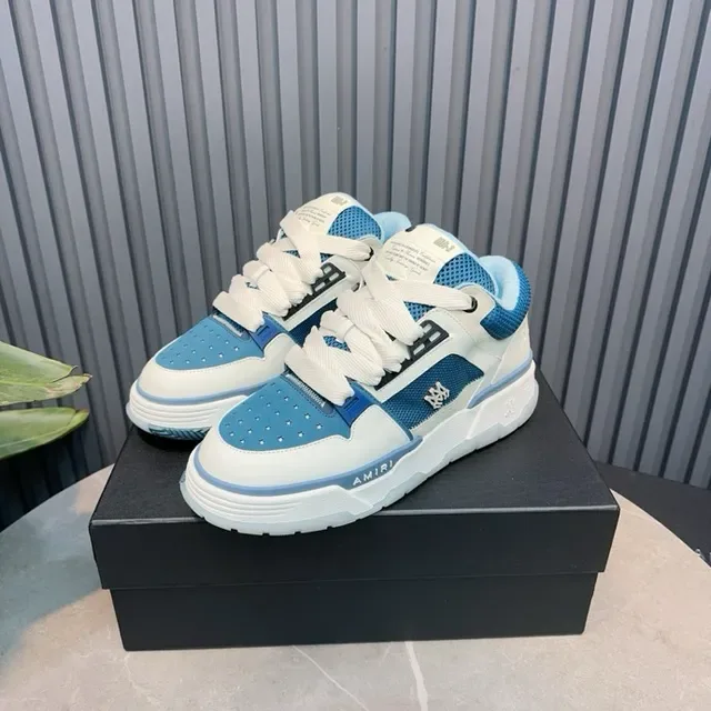 Amiri MA Court Blancs et Bleus Sneakers Lifestyle 7