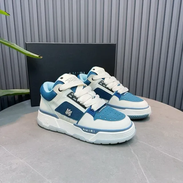 Amiri MA Court Blancs et Bleus Sneakers Lifestyle 8