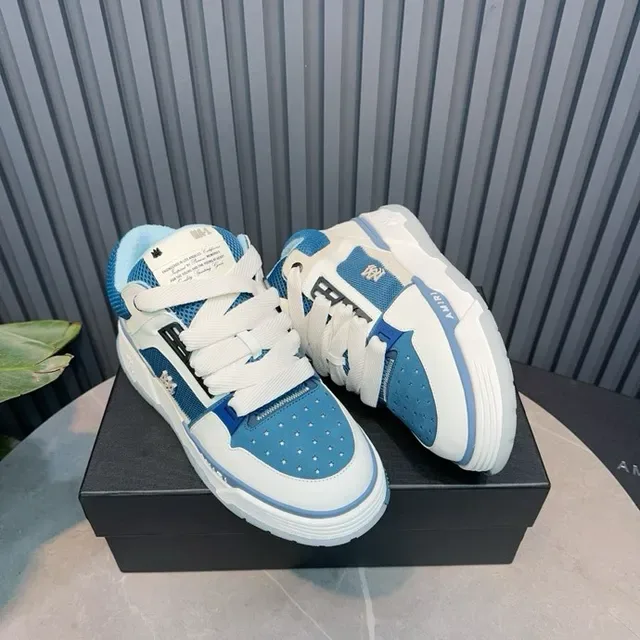Amiri MA Court Blancs et Bleus Sneakers Lifestyle 9
