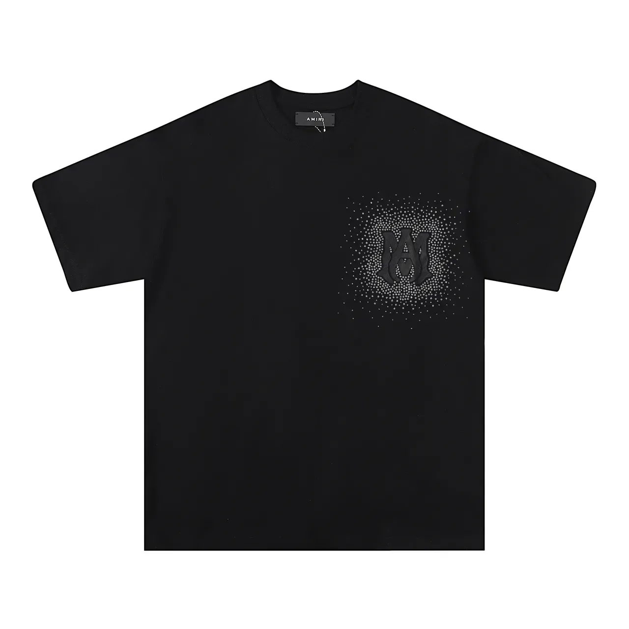 Camiseta Amiri de monograma con puntos degradados 3