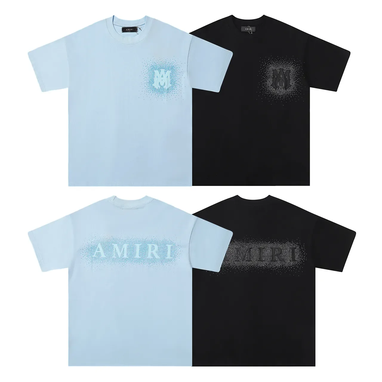 Camiseta Amiri de monograma con puntos degradados 6
