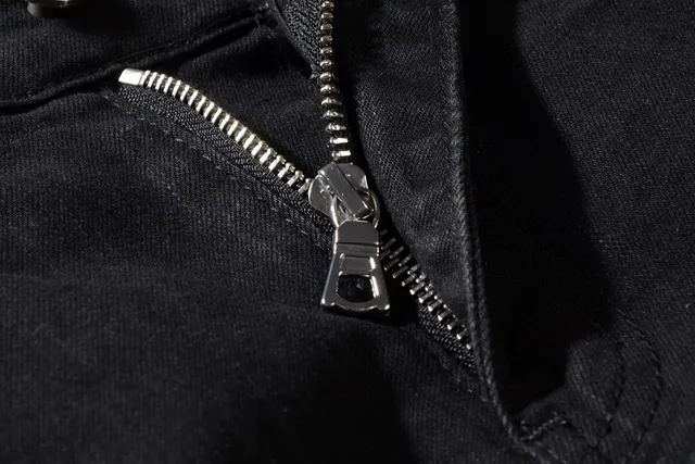 Amiri Faixa de Pista Calça Jeans Preta Desgastada 9