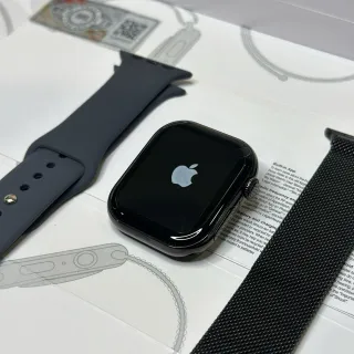 Apple Black Gray Rounded Square Case Digital Crown Sports Watch