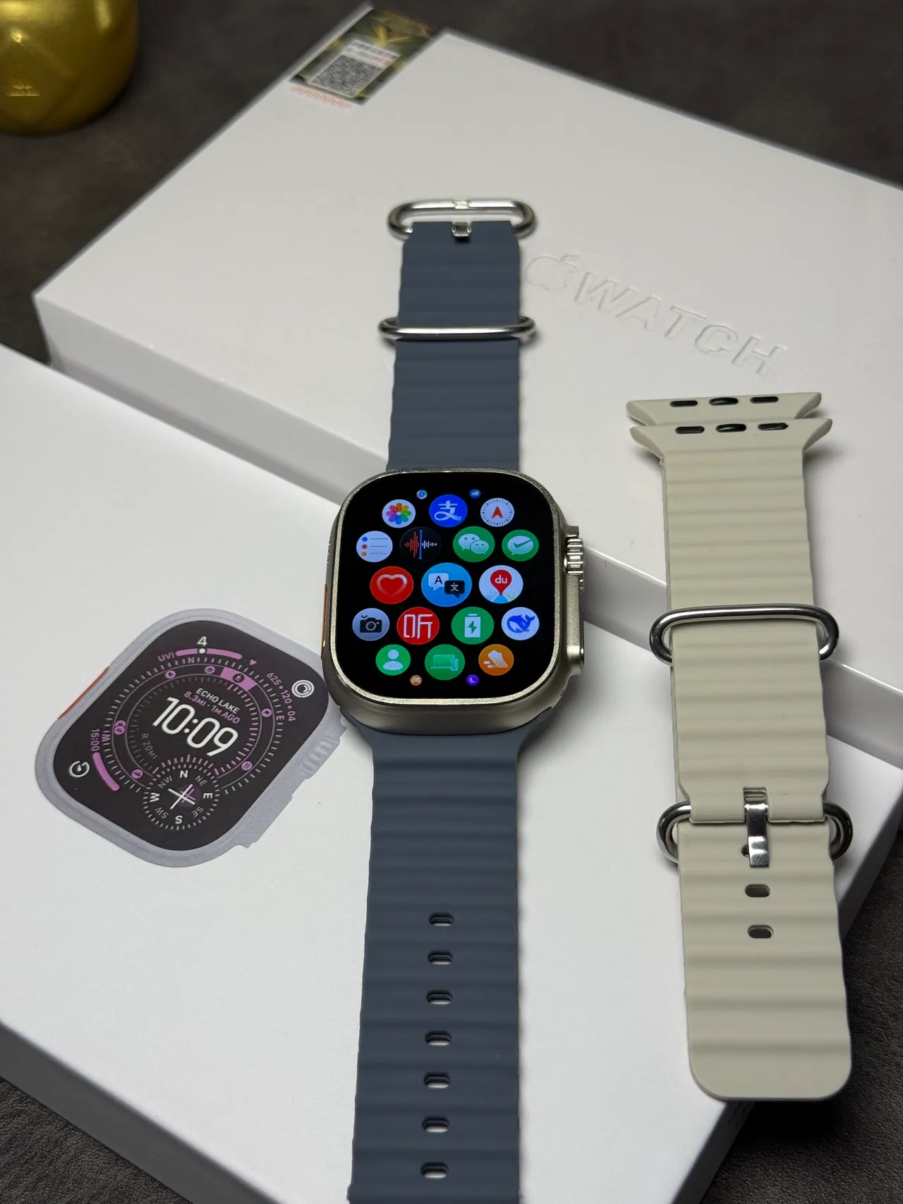 Apple Watch Ultra Cinza Ardósia Sport Band Relógio Desportivo 6