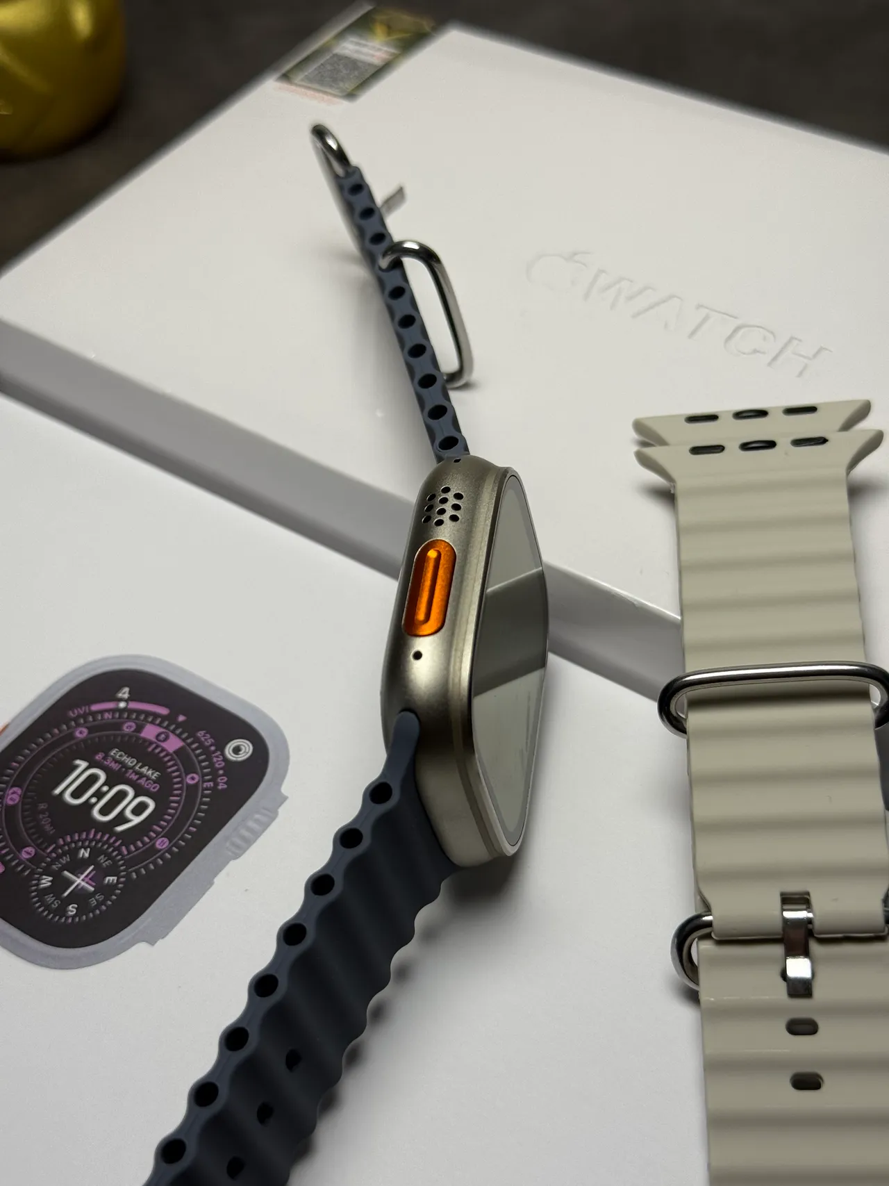 Apple Watch Ultra Cinza Ardósia Sport Band Relógio Desportivo 9
