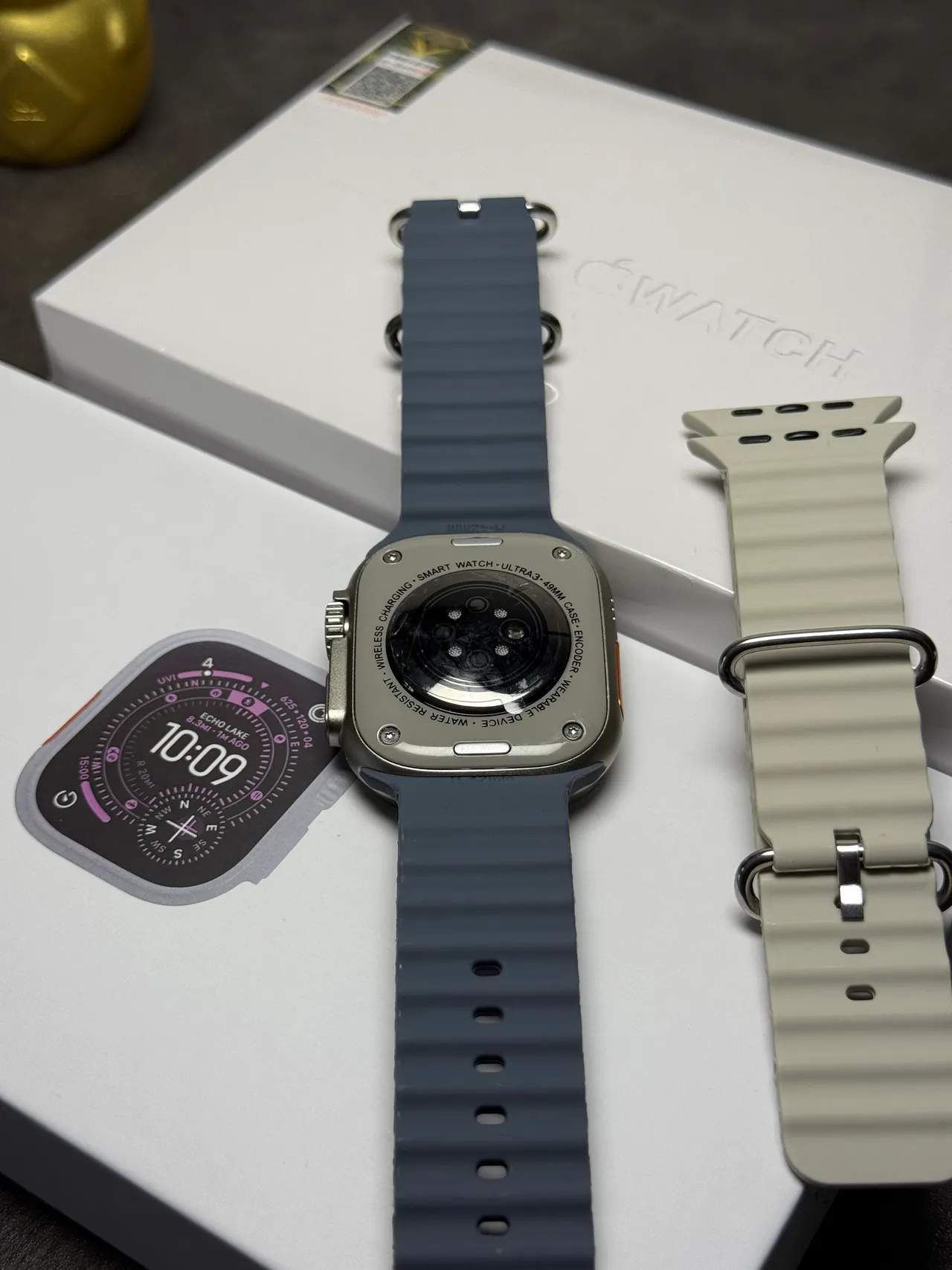 Apple Watch Ultra Cinza Ardósia Sport Band Relógio Desportivo 14